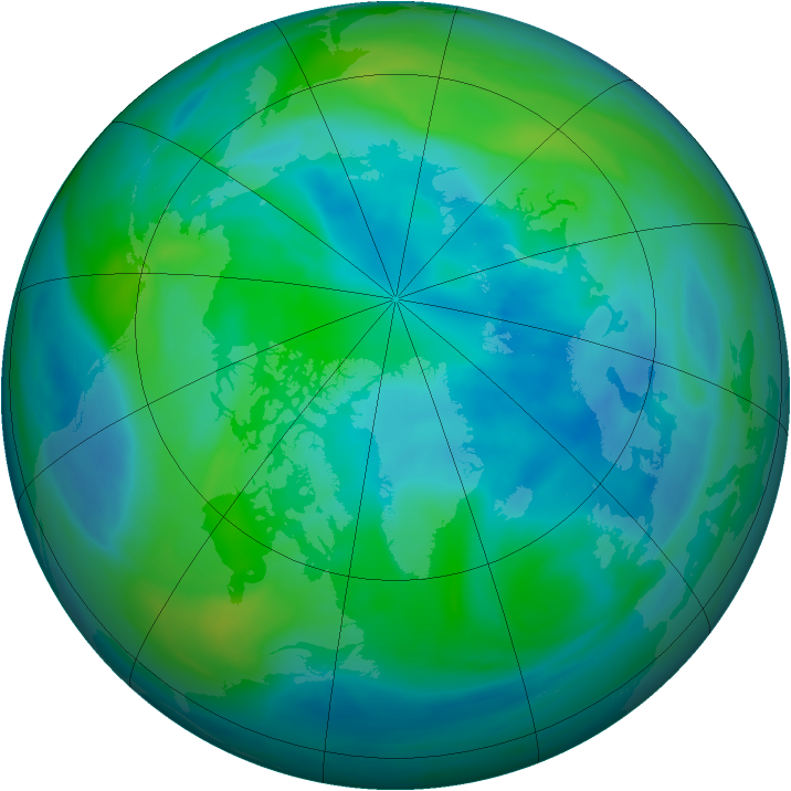 Arctic ozone map for 29 September 2006